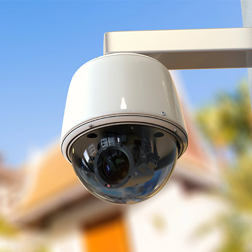 CCTV camera installation on a South Surrey home